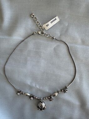 Brighton’s Silver Floral Pendant Necklace -